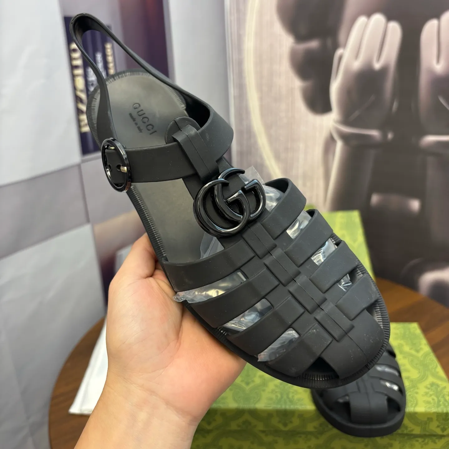 Men's shoes 260💰 [Gucci] Counter quality, top-quality original goods, real photos! Original TPU material, fine workmanship, comfortable; genuine 1:1 replica Size: 36 ~ 46